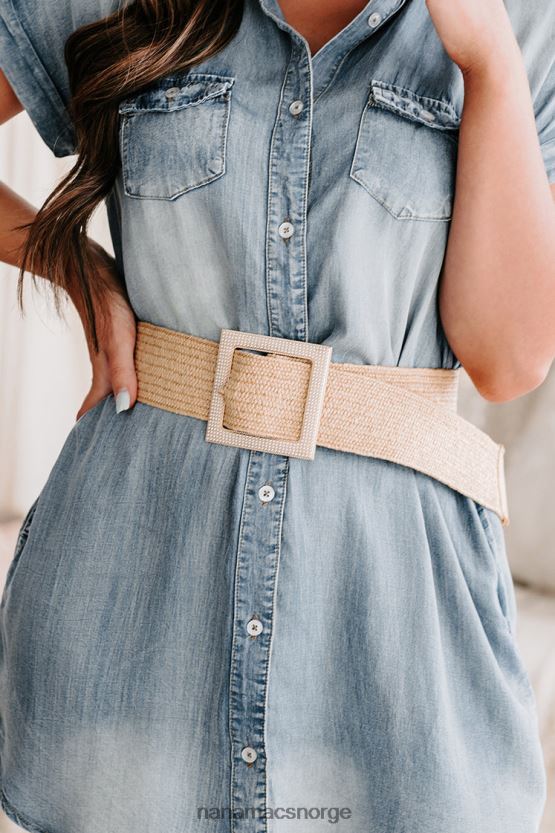 kaki NanaMacs stil vevd perlespennebelte 402NJ04467