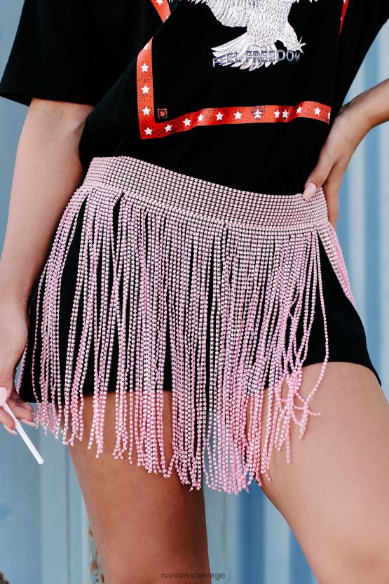 rosa NanaMacs vi ses burlesk rhinestone frynser belte 402NJ04454