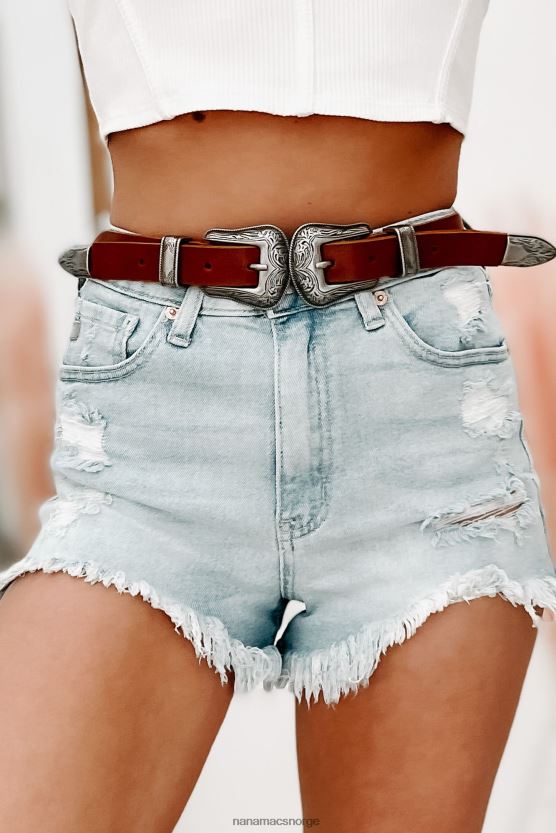 tan NanaMacs bandera belte med dobbel spenne 402NJ04462