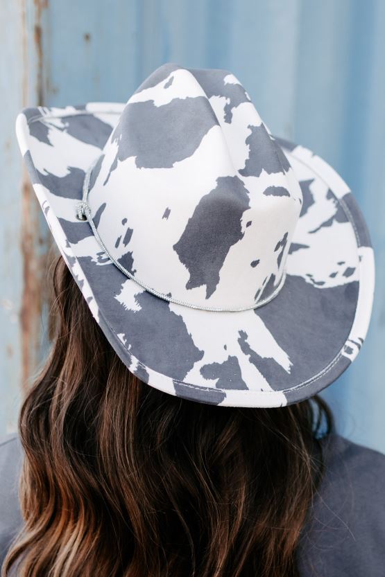 grå NanaMacs rodeo nights cowboyhatt med kutrykk 402NJ04469