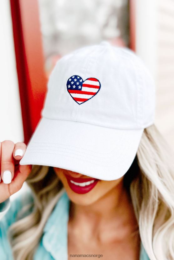 hvit NanaMacs elsker din landhjertebroderte baseballcaps 402NJ04483