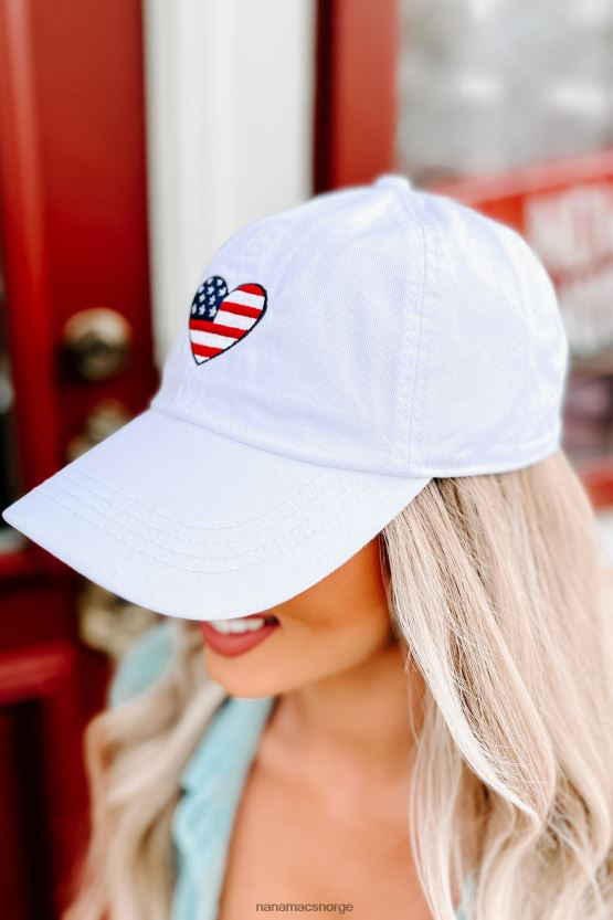 hvit NanaMacs elsker din landhjertebroderte baseballcaps 402NJ04483