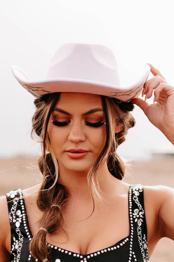 lilla NanaMacs stjernebesatt line-up rhinestone star cowboyhatt 402NJ04473