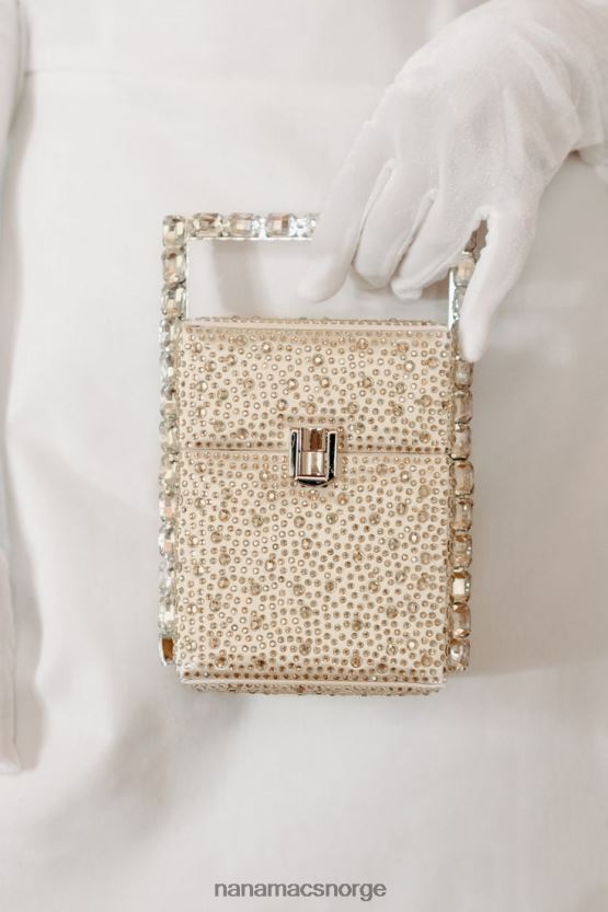 gull NanaMacs klar til å bli berømt rektangulær rhinestone clutch 402NJ04498