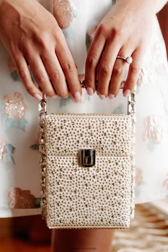 gull NanaMacs klar til å bli berømt rektangulær rhinestone clutch 402NJ04498