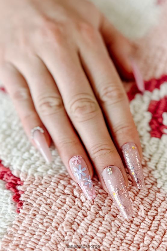 rosa NanaMacs fine negler ett minutt falske neglesett 402NJ04534