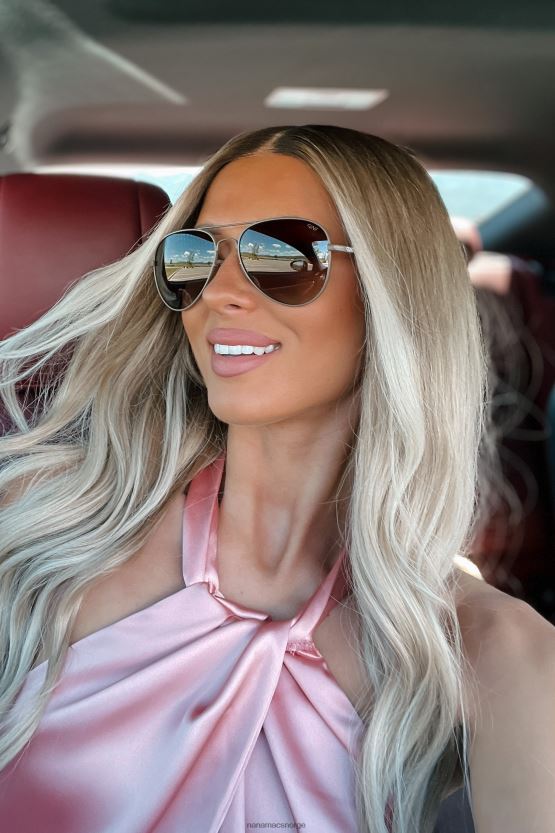 brun NanaMacs ta den til himmelen polariserte aviator solbriller 402NJ03552