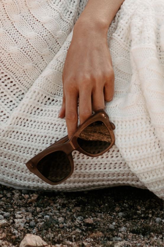 rav NanaMacs teigen billini solbriller med kvadratisk innfatning 402NJ04450