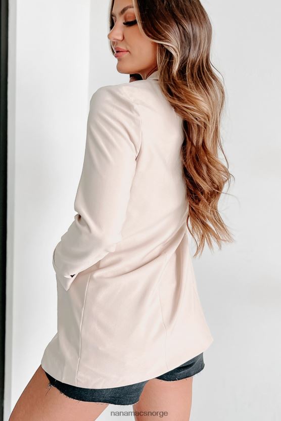 beige NanaMacs på klokken oversized blazer 402NJ03622