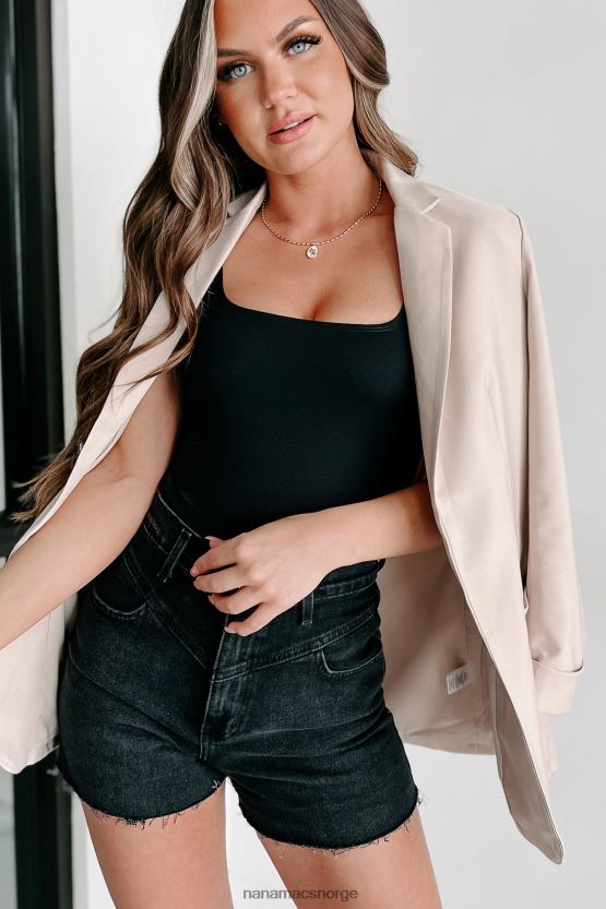 beige NanaMacs på klokken oversized blazer 402NJ03622