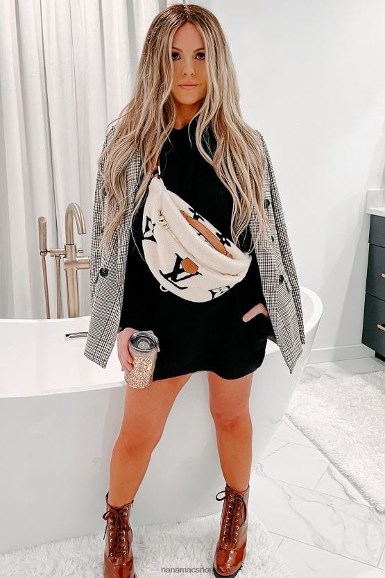 brun NanaMacs hele døgnet rutete blazer 402NJ03637