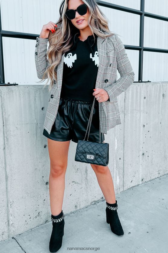 brun NanaMacs hele døgnet rutete blazer 402NJ03637