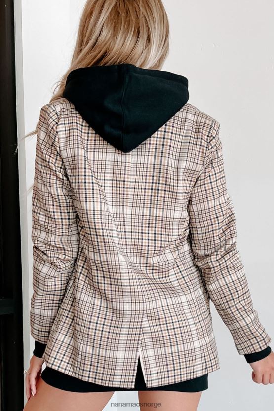 brun pledd NanaMacs chic statements rutete blazer 402NJ03636