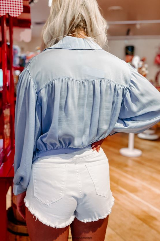 himmel NanaMacs rett etter planen knyte-front button-down topp 402NJ01710