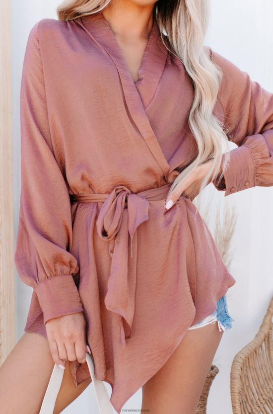 lilla NanaMacs øyeblikk av suksess sateng wrap topp 402NJ01707