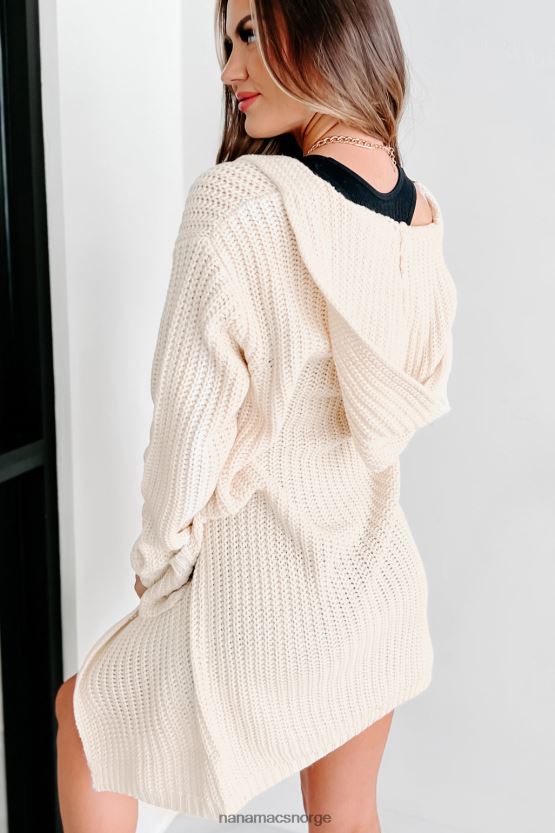 krem NanaMacs autentisk powers hette cardigan med åpen front 402NJ03734