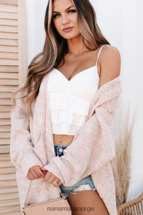 rosa/grønn NanaMacs pemberly flerfarget cardigan 402NJ03745