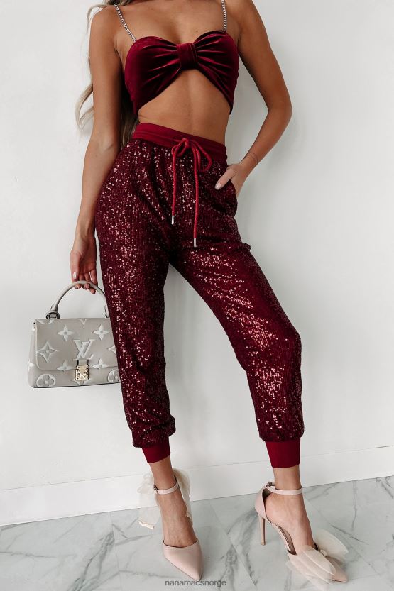 burgunder NanaMacs så uanstrengt kjedestropp original crop top 402NJ0163