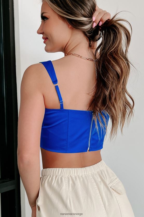 kongelig NanaMacs friske opp minnet, sateng bustier crop top 402NJ024