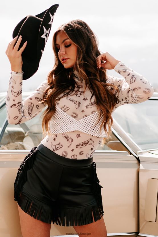 krem NanaMacs flørte med chicness beaded crop top 402NJ0140