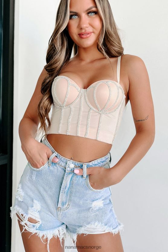 naken NanaMacs moonlight moments rhinestone bustier crop top 402NJ019