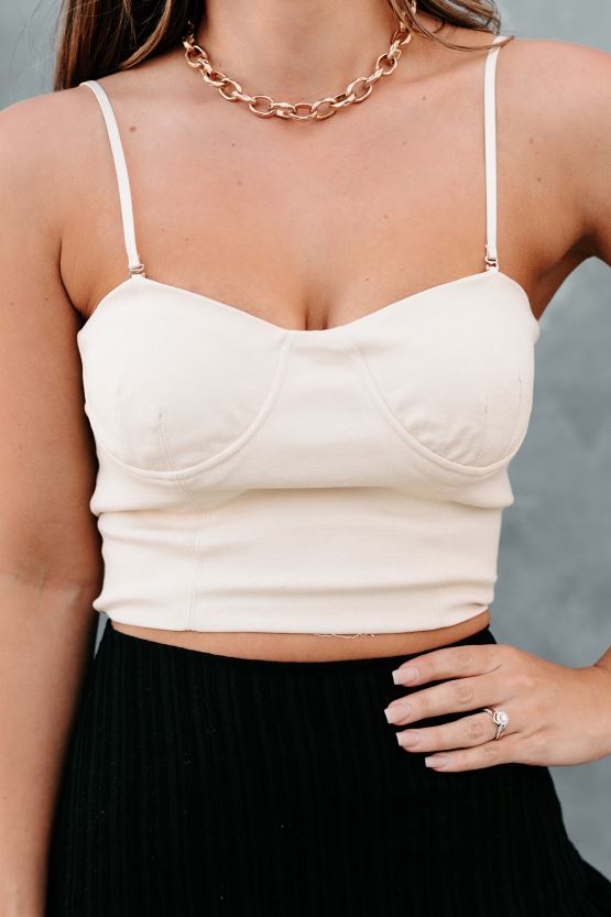 naken NanaMacs wow øyeblikk bh-fri kablet crop top 402NJ0282