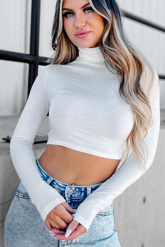 off white NanaMacs hvilken som helst ukedag turtleneck crop top 402NJ0731