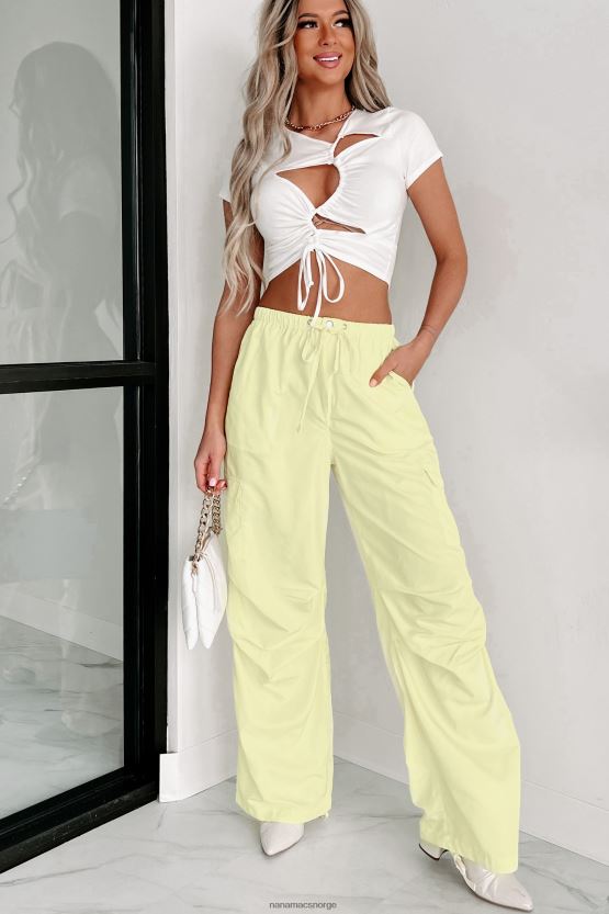 off white NanaMacs lede deg på ruched cut-out crop top 402NJ0153