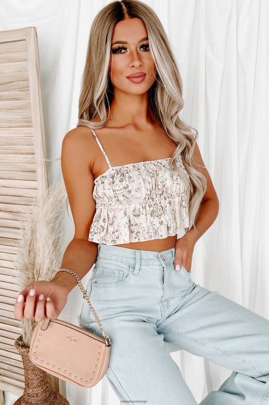 rødme NanaMacs kunnskap er blomst floral ruffle crop top 402NJ01382