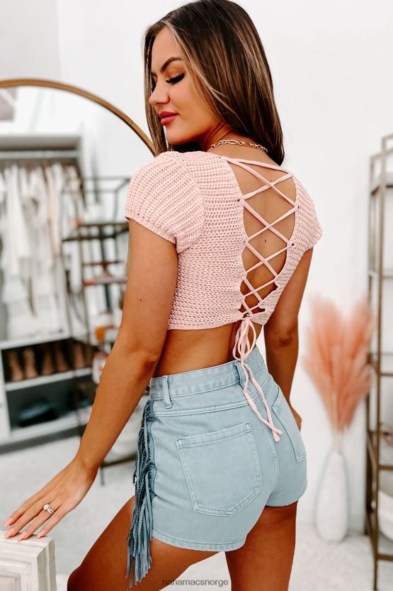 rosa NanaMacs sarita strikketopp med blonder 402NJ01424