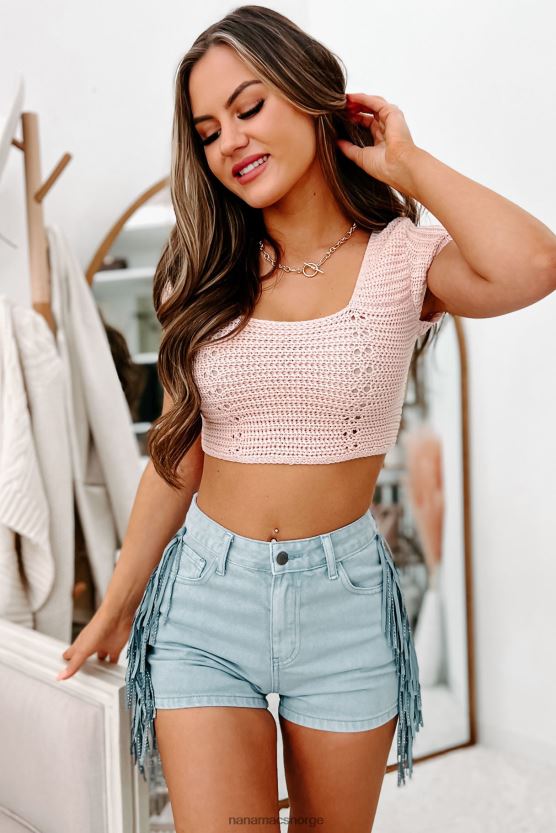 rosa NanaMacs sarita strikketopp med blonder 402NJ01424