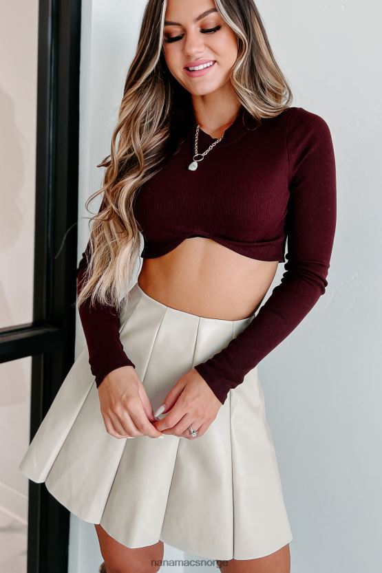 vin NanaMacs alltid i trøbbel langermet crop top 402NJ0204