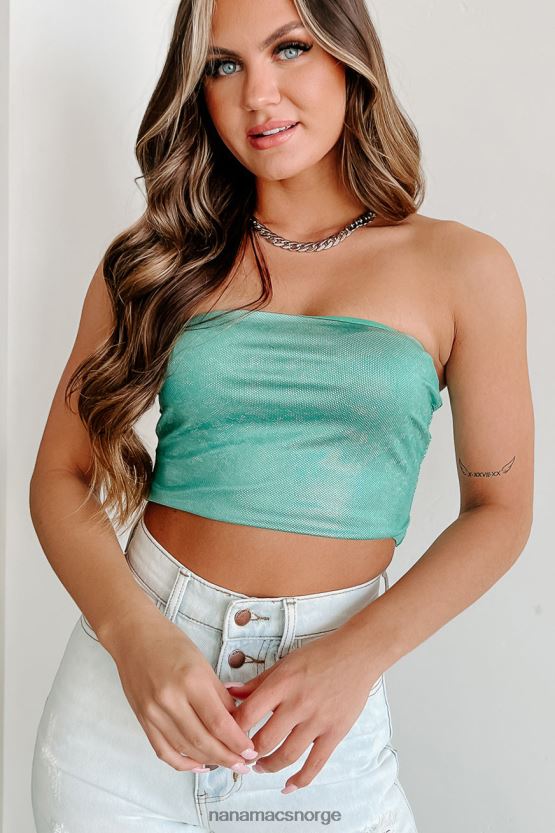 grønn NanaMacs space princess holografisk glitterrør topp 402NJ084