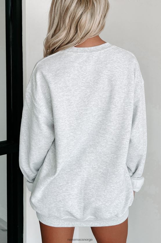 askegrå NanaMacs dryppende av stolthet grafisk crewneck 402NJ01007