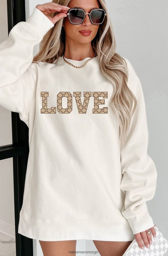 bein NanaMacs dyr kjærlighet tungvekts grafisk crewneck 402NJ01045