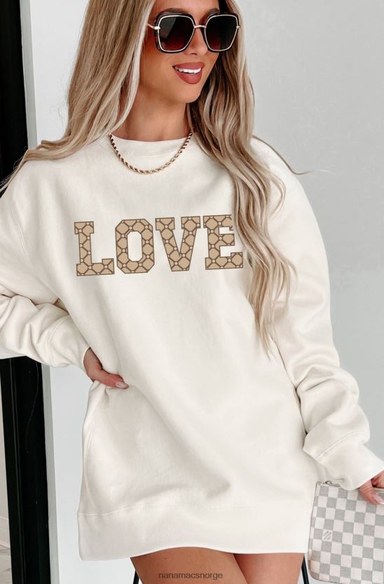 bein NanaMacs dyr kjærlighet tungvekts grafisk crewneck 402NJ01045