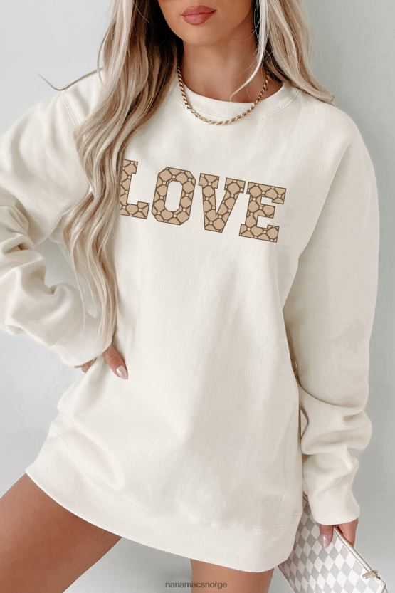 bein NanaMacs dyr kjærlighet tungvekts grafisk crewneck 402NJ01045