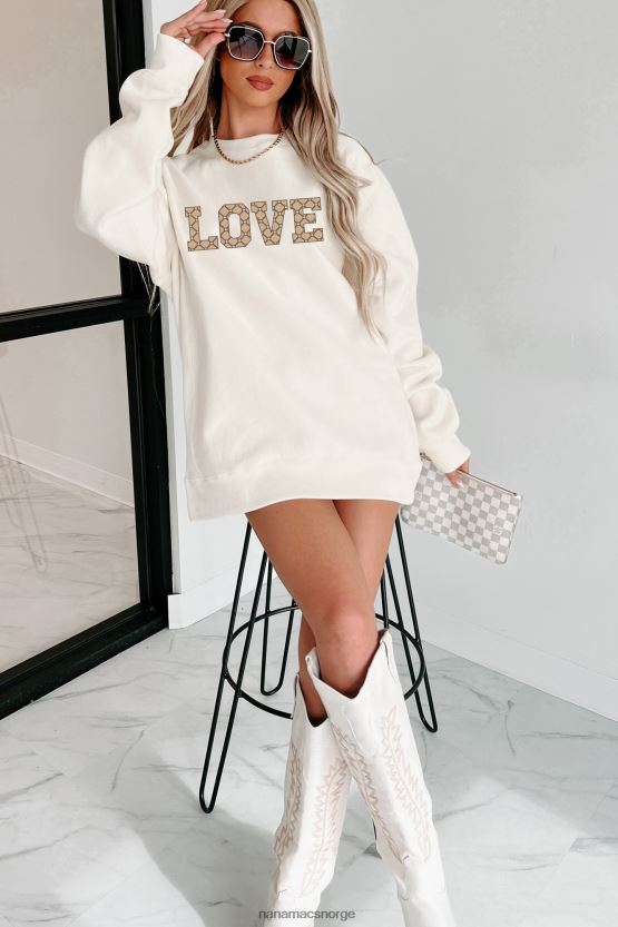 bein NanaMacs dyr kjærlighet tungvekts grafisk crewneck 402NJ01045