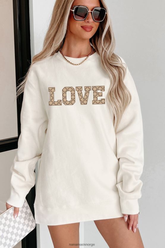 bein NanaMacs dyr kjærlighet tungvekts grafisk crewneck 402NJ01045