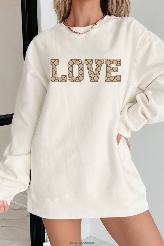 bein NanaMacs dyr kjærlighet tungvekts grafisk crewneck 402NJ01045