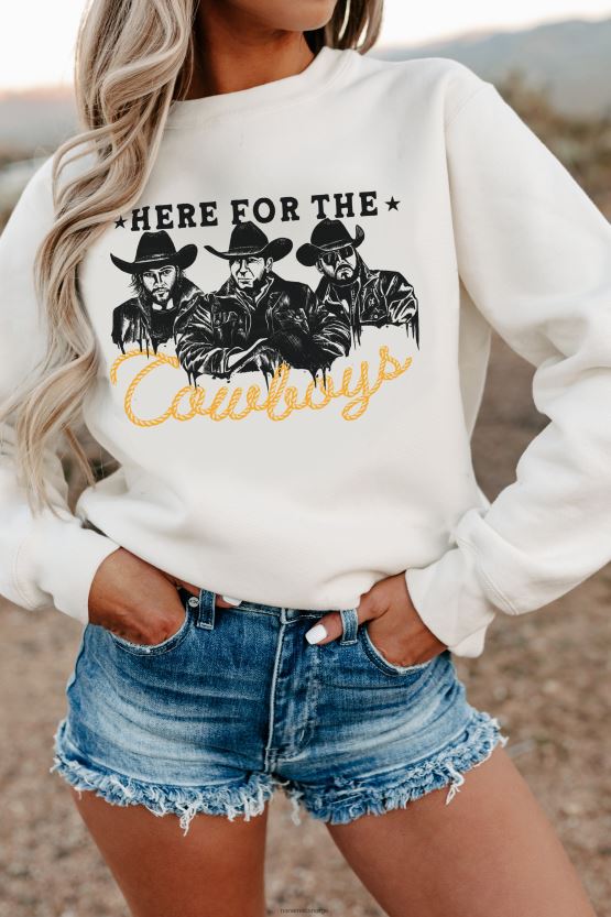 bein NanaMacs her for cowboyens tungvekts grafiske crewneck 402NJ01050