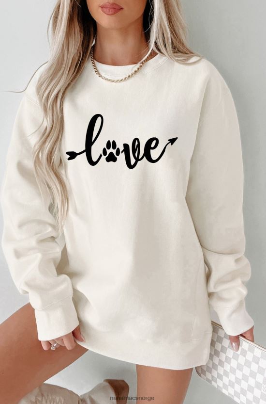 bein NanaMacs valp elsker tungvekts grafisk crewneck 402NJ01041