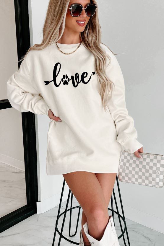 bein NanaMacs valp elsker tungvekts grafisk crewneck 402NJ01041