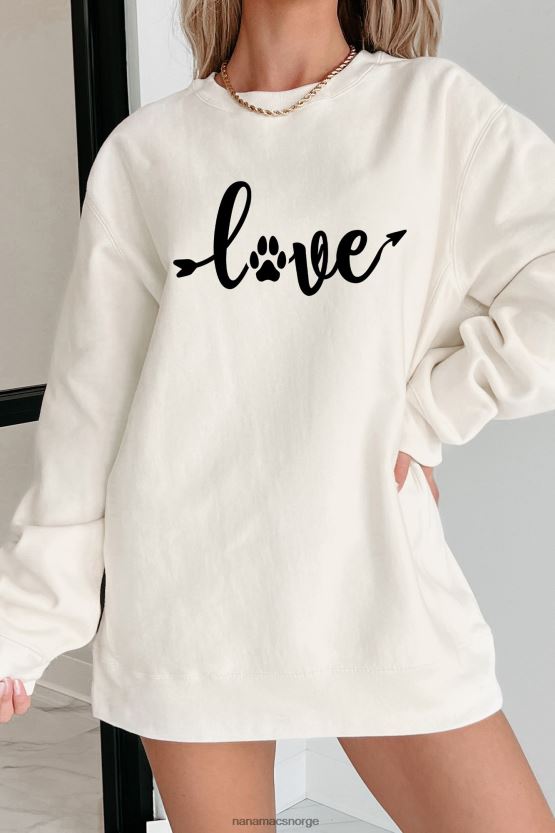 bein NanaMacs valp elsker tungvekts grafisk crewneck 402NJ01041