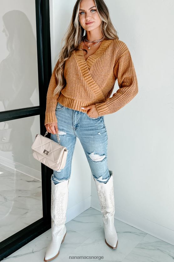 brunt sukker NanaMacs dyp tenker surplice genser 402NJ01736