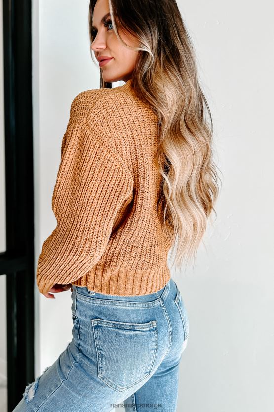 brunt sukker NanaMacs dyp tenker surplice genser 402NJ01736