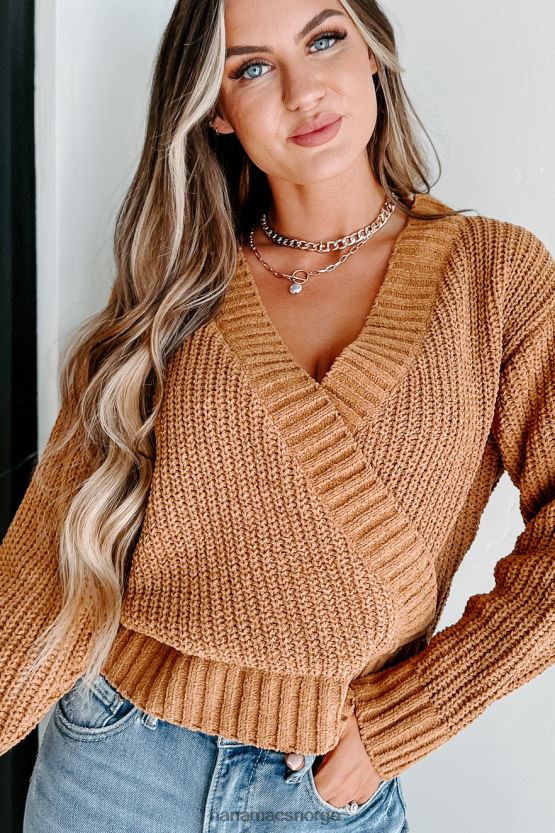 brunt sukker NanaMacs dyp tenker surplice genser 402NJ01736