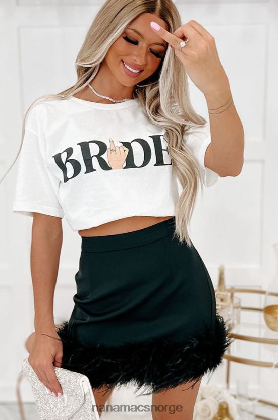 hvit NanaMacs vis meg ringgrafikken - flere skjortealternativer 402NJ01036