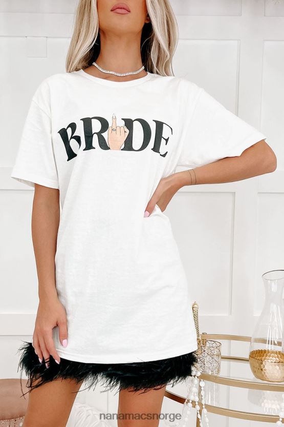 hvit NanaMacs vis meg ringgrafikken - flere skjortealternativer 402NJ01036