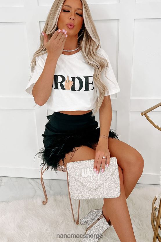 hvit NanaMacs vis meg ringgrafikken - flere skjortealternativer 402NJ01036